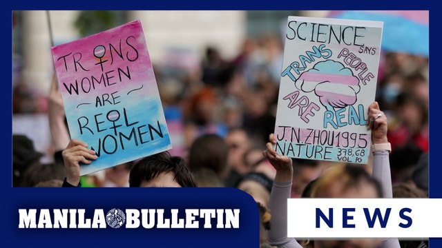 Thousands gather in London to support trans rights following UK ruling over definition of woman