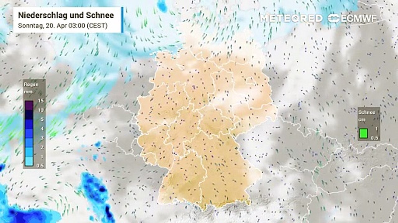 Am Ostersonntag bilden sich nachmittags teils schwere Gewitter!
