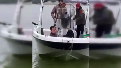 Terkos Gölü’nde can pazarı! Kano devrildi