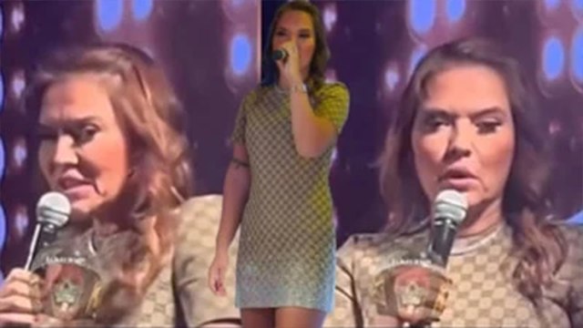 Demet Akalın sigara içen seyirciye patladı