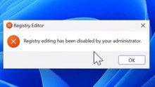How to access registry editor when disabled by administrator