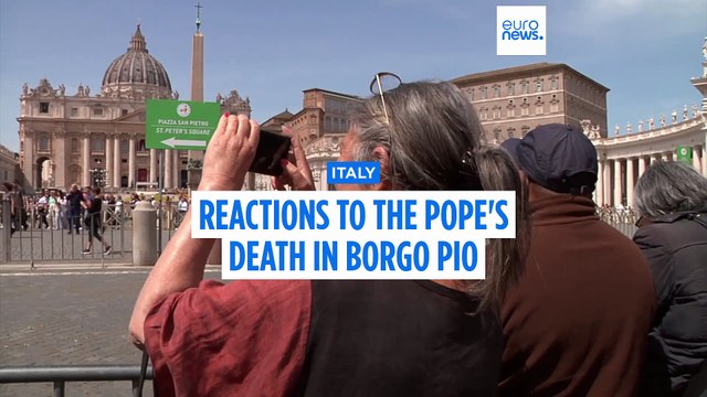 The reaction of the Pope's 'neighbours' to the news of his death