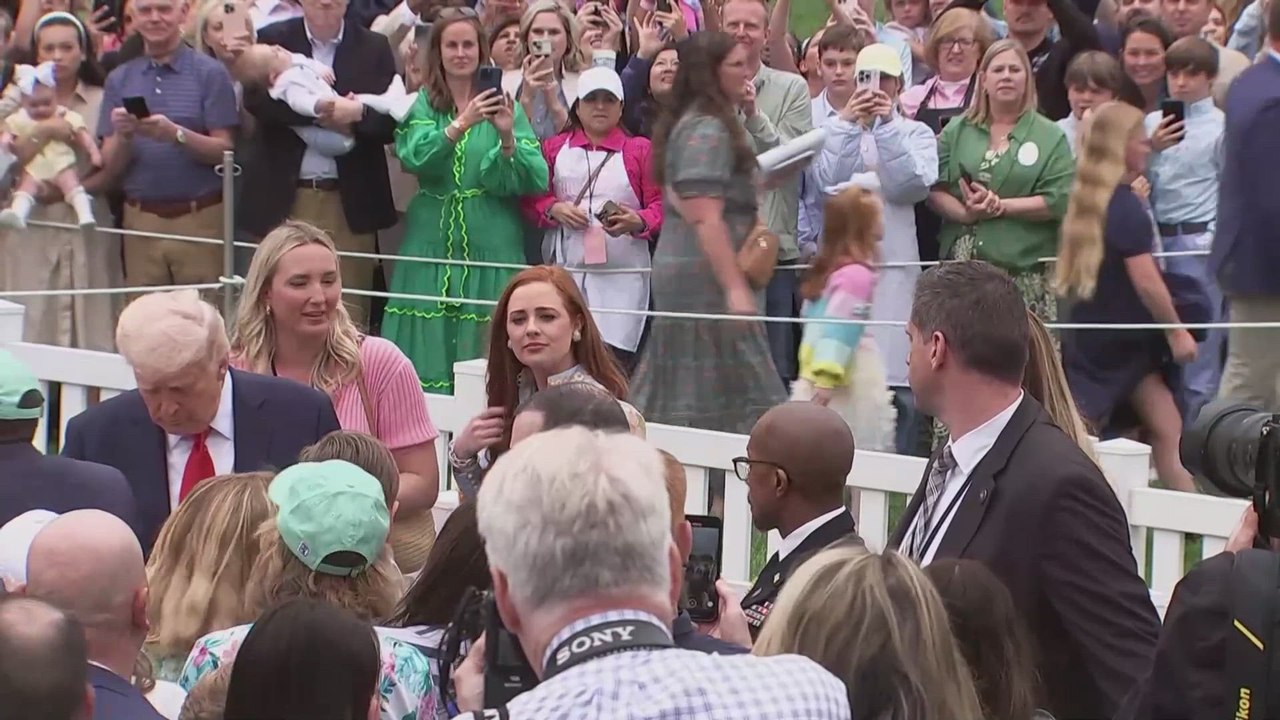 Trump receives thunderous applause at the end of 2025 White House Easter Egg Roll