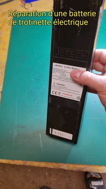 Réparation d'une batterie de trotinette électrique