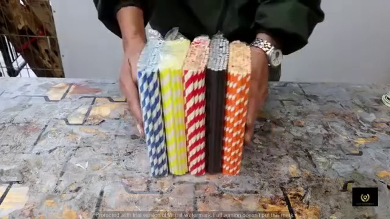 Turning Paper Straws Into Stunning Epoxy Art!
