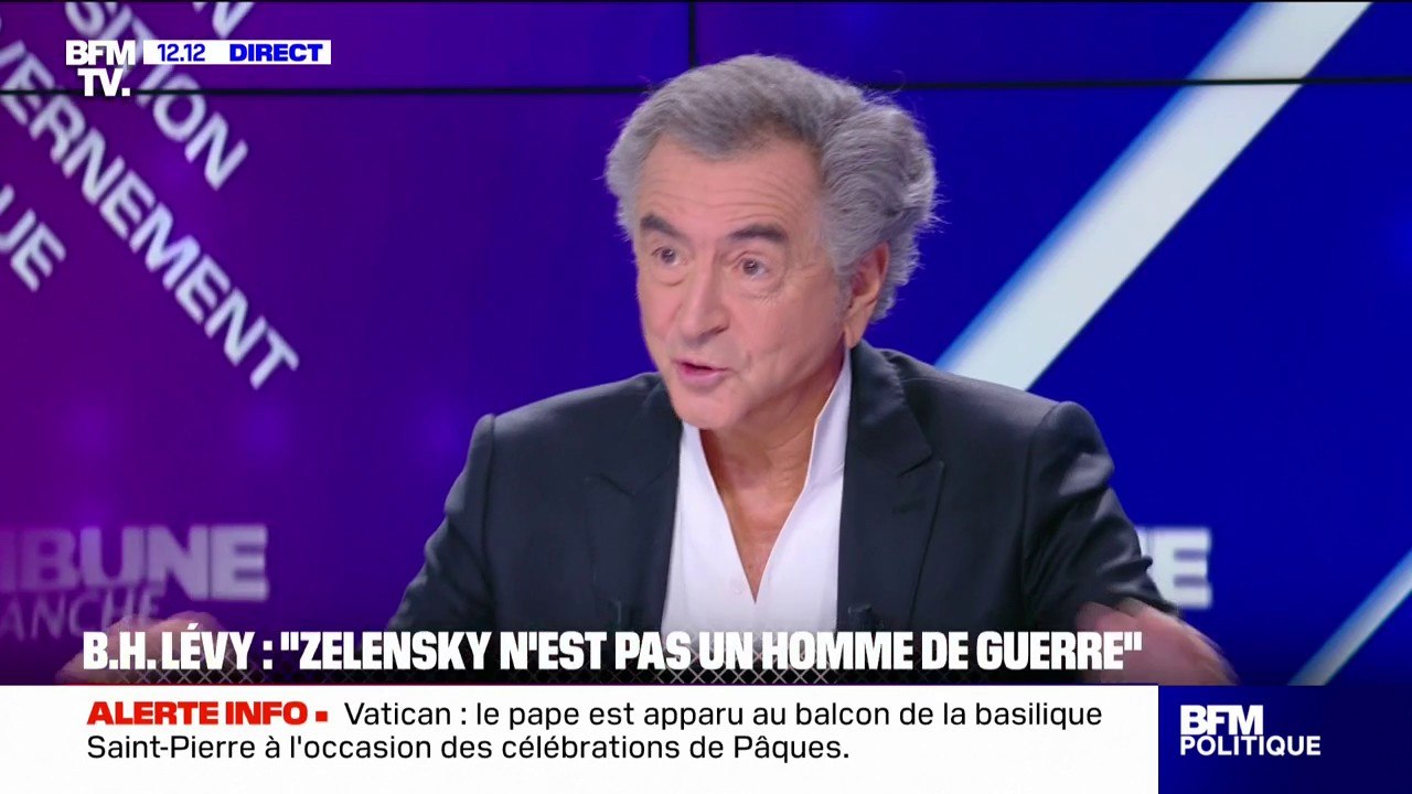 Guerre en Ukraine: "S'il a un souhait, c'est la destruction de l'Ukraine", estime Bernard-Henri Lévy à propos de Vladimir Poutine