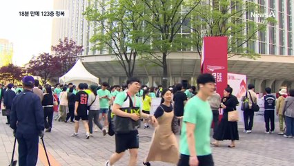 ‘18분 만에’ 롯데월드타워 123층 정복