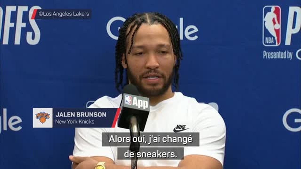 Knicks - Brunson : "J'ai changé de sneakers oui, mais c'est notre défense qui a changé le match”