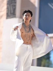 Jungkook in white 🤍 bts