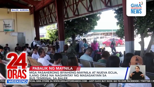 Bus terminal sa Dagupan, dinagsa ng mga pabalik ng Metro Manila; mga bus pa-Maynila, tuloy-tuloy ang biyahe | 24 Oras Weekend