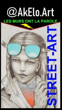 🎨 Street-Art : AKELO.ART « Les Murs ont la Parole » #streetart #akeloart #streetartbiker #fantic