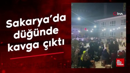 Sakarya'da düğünde kavga çıktı