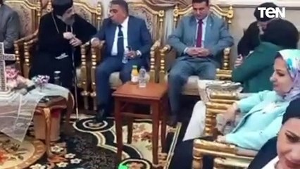 محافظ الدقهلية  والقيادات الامنية والتنفيذية يهنئون الأخوة المسيحيين بمناسبة عيد القيامة المجيد.