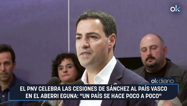 El PNV celebra las cesiones de Sánchez al País Vasco en el Aberri Eguna: «Un país se hace poco a poco»