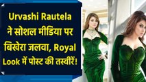 Urvashi Rautela ने सोशल मीडिया पर बिखेरा जलवा, Royal Look में पोस्ट की तस्वीरें!