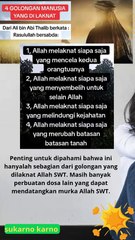 4 golongan manusia yang di laknat Allah SWT #motivasihidup