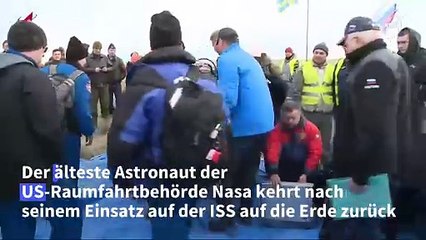 Besonderer 70. Geburtstag: US-Astronaut zurück auf der Erde