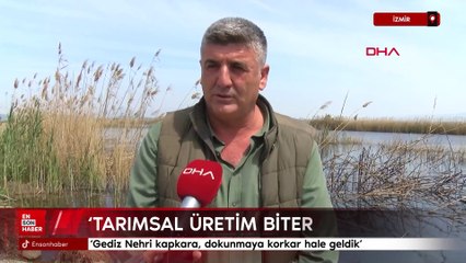 İzmir'de Gediz Nehri kapkara, dokunmaya korkar hale geldik