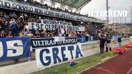 Morta a 11 anni, l'omaggio da brividi dei tifosi dell'Empoli per Greta