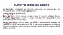 32 Negócio jurídico Elemento do Negócio Jurídico