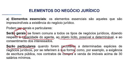 32 Negócio jurídico Elemento do Negócio Jurídico