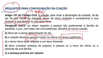 36 Negócio jurídico Defeitos do negócio jurídico - Coação, Lesão e Estado de Perigo