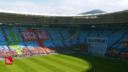 Bursaspor'dan Bornova FK maçı öncesi koreografi