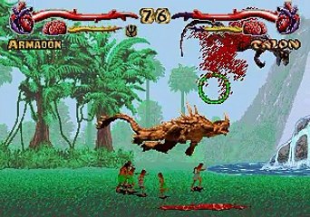 Primal Rage (SEGA 32X) Armadon Walkthrough