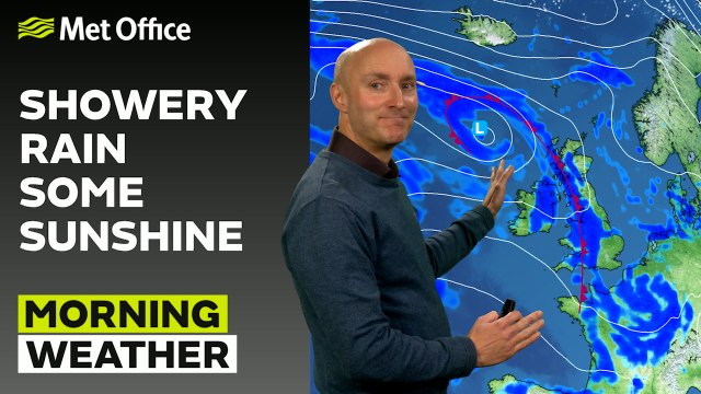 Met Office Monday Morning weather forecast 21/04/2025 - Rain sweeping across the UK
