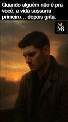 Quando alguém não é pra você, a vida sussurra primeiro… depois grita.