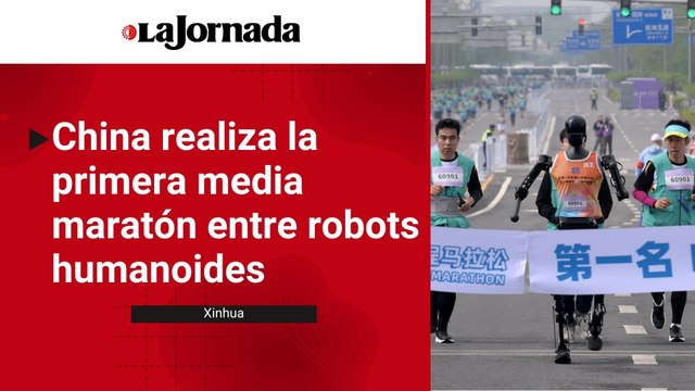 China realiza la primera media maratón entre robots humanoides