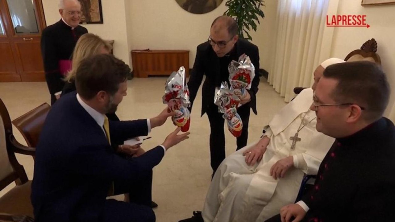 JD Vance incontra il Papa: regalate uova di Pasqua per i bimbi del vicepresidente Usa