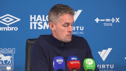 McKenna reacts to Davis red card and Ipswich 0-4 Arsenal