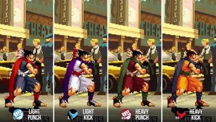 CHARACTER COLOR GUIDE - Garou: Mark of the Wolves (MOTW)