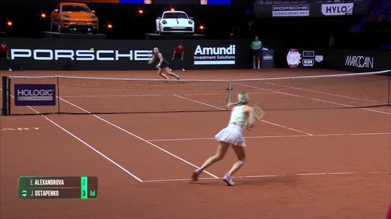 Stuttgart - Ostapenko, comme un ouragan