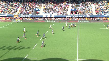 TOP 14 - Essai de Alivereti DUGUIVALU (USAP) - USA Perpignan - Racing 92