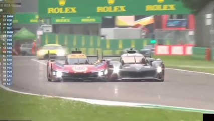 WEC 2025 6H Imola Race Fuoco Buemi Contact Puncture