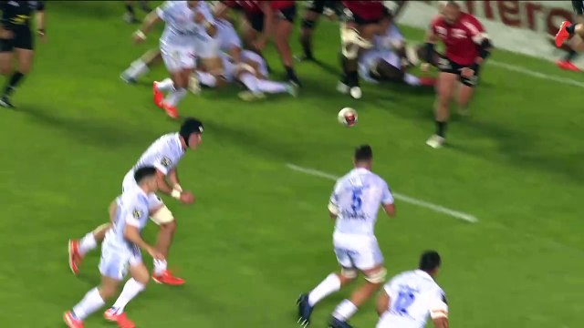 TOP 14 - Essai de Lucas TAUZIN 2 (ASM) - RC Toulon - ASM Clermont