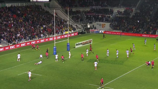 TOP 14 - Essai de Marius DOMON (RCT) - RC Toulon - ASM Clermont