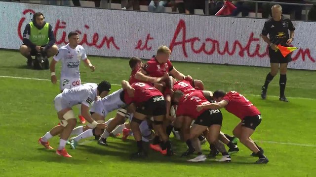 TOP 14 - Essai de Selevasio TOLOFUA (RCT) - RC Toulon - ASM Clermont