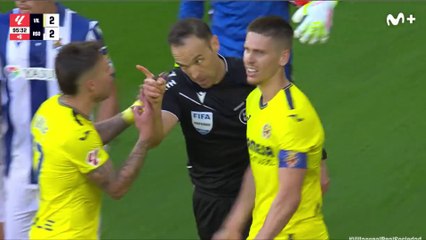 La acción, anulada por el VAR, que daba el triunfo al Villarreal ante la Real Sociedad