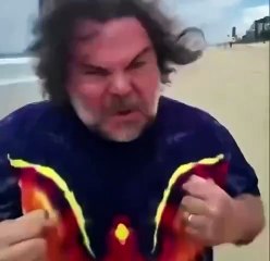 Jack Black VS Paparazzi's at the Beach Kung Fu Panda Style