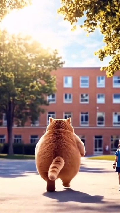 Master cat teaching in school