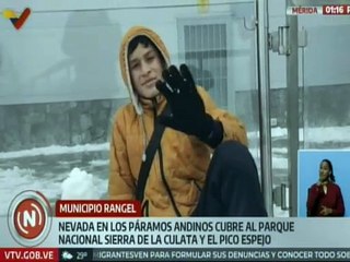 Mérida | Temporadistas aprecian la segunda nevada del año en los páramos andinos