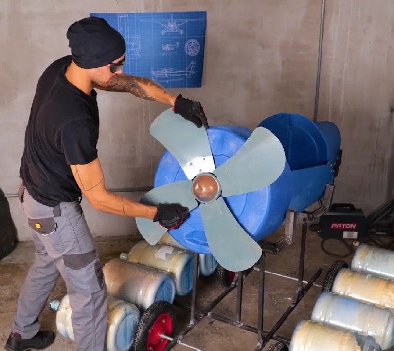 Building an Experimental Seaplane with Plastic Barrels and PVC