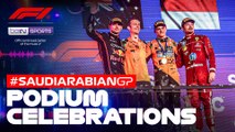 Podium Celebrations | Formula 1 Saudi Arabian Grand Prix 2025