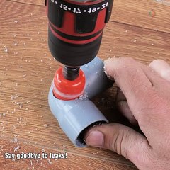Say goodbye to water leaks with this DIY repair! 🚰💡