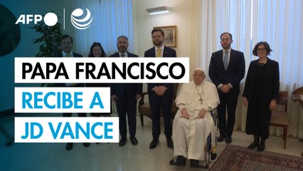 El papa recibió al vicepresidente de EU JD Vance durante "unos minutos"