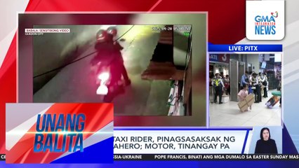 Motorcycle taxi rider, pinagsasaksak ng kaniyang pasahero; motor, tinangay pa | Unang Balita