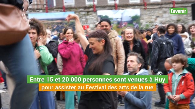 Entre 15 et 20 000 personnes présentes à Huy pour le Festival des arts de la rue